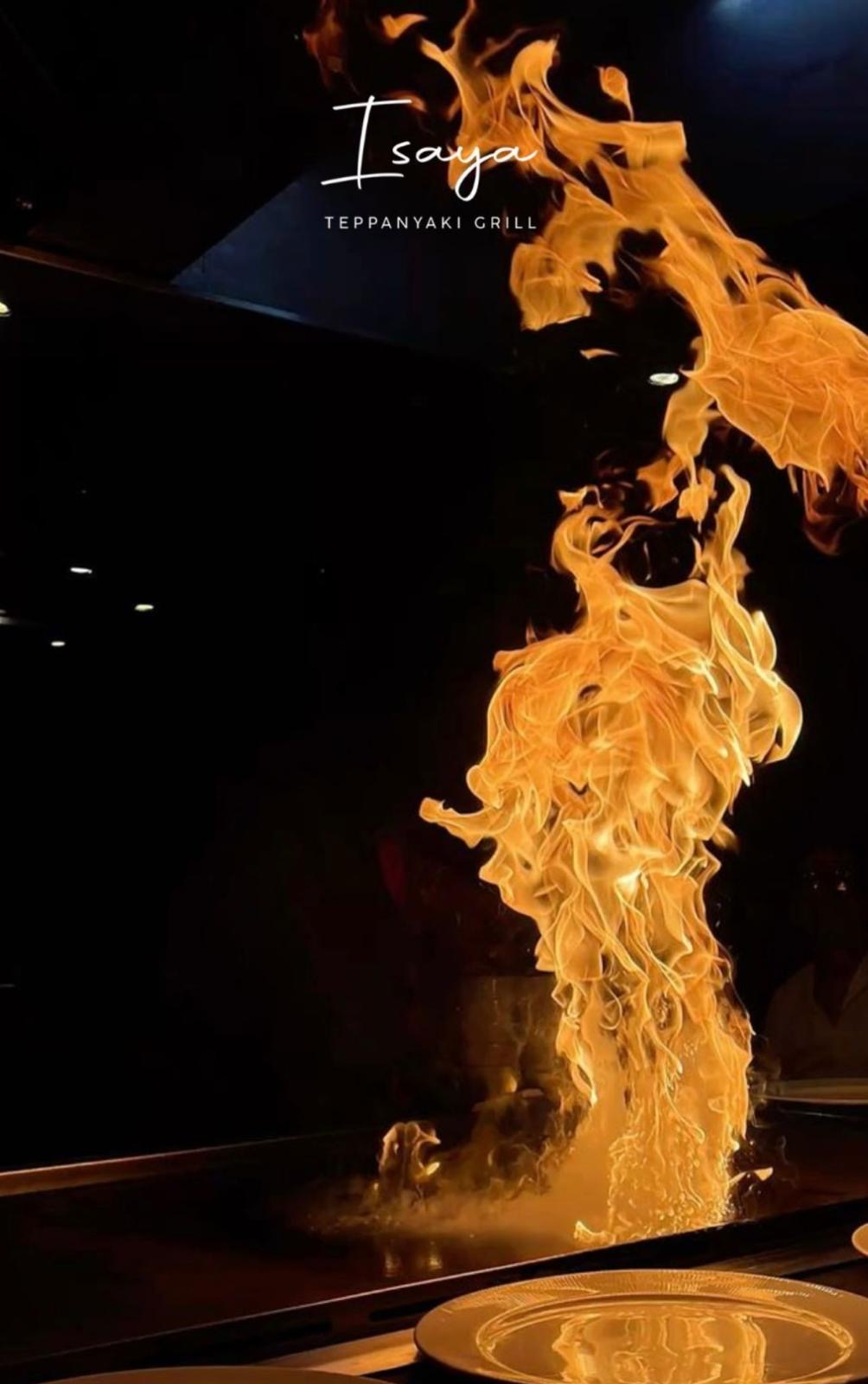 Teppanyaki flame