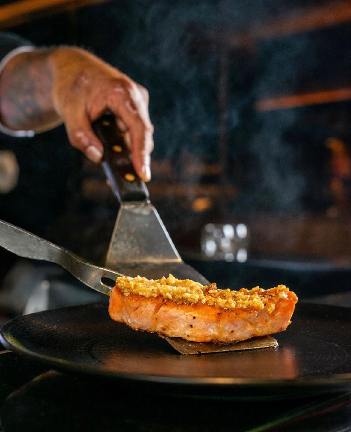 Grilled salmon